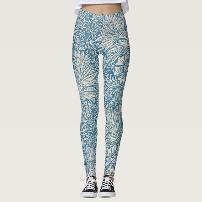 Leggings Blue Marigolds (par William Morris) (Devant)