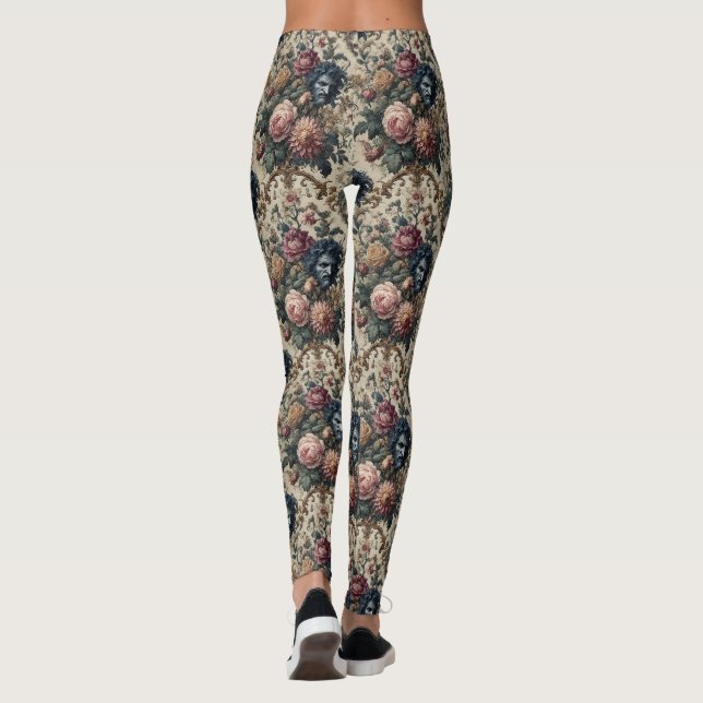 Leggings Blue Moon Grimoire - Gothique Victorien (Dos)
