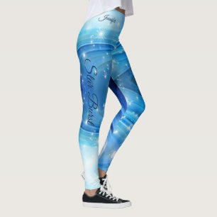 Leggings Blue Star Burst Rungings Exercice Pants