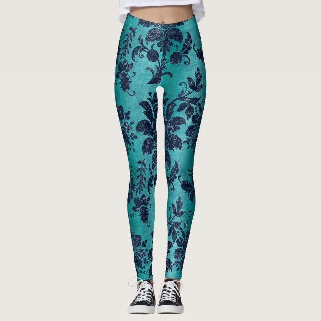 Leggings Blue Velvet Series Design 7 (Devant)
