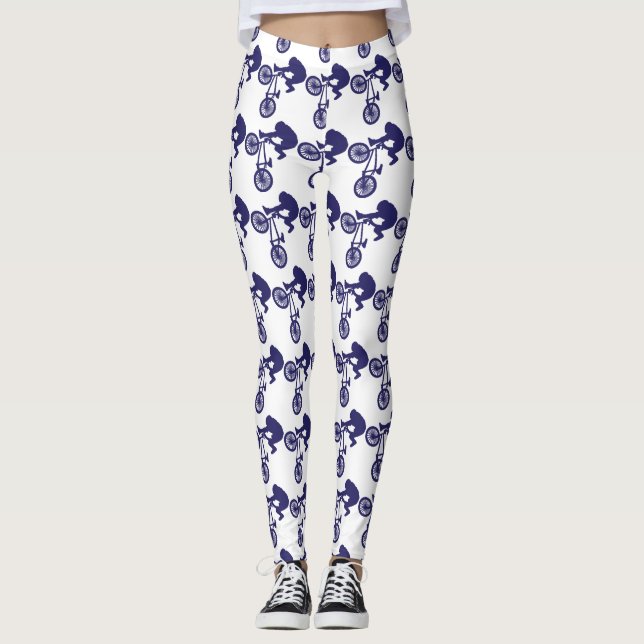 Leggings BMX Biker haut dans l'air (Devant)