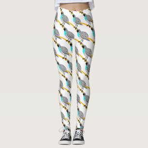 Leggings Bobwhite Quail à gorge bleue Thunder_Cove