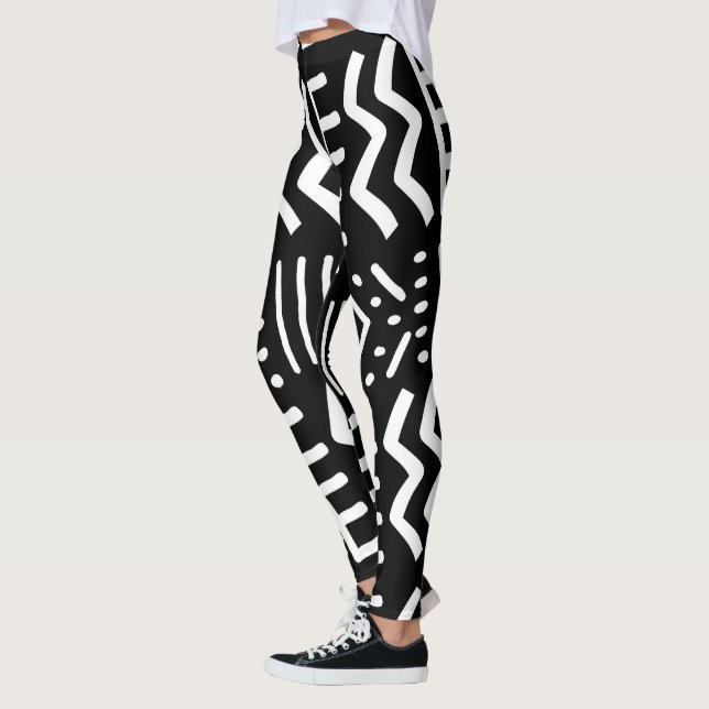 Leggings Bogolans Bleus Africains (Gauche)