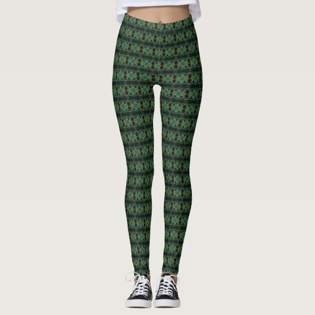 Leggings Bohème Chintz 80 Dusty Jade Olive (Devant)