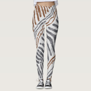 Leggings Bohème Tribal Rayés