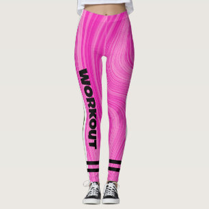 Leggings Boho rose Agate marbre l Entraînement mignon rose