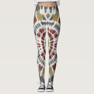 Leggings Boho Starburst Tie Dye