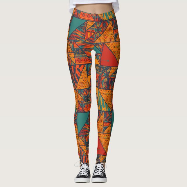 Leggings Boho Tribal Ethnique Chic (Devant)