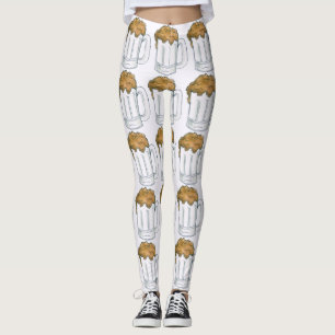 Leggings Boire de la bière Mug Ale Novelty Foodie Oktoberfe
