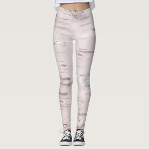 Leggings Bois d'Arbre de Bouleau Blanc Rustique Grange Mais