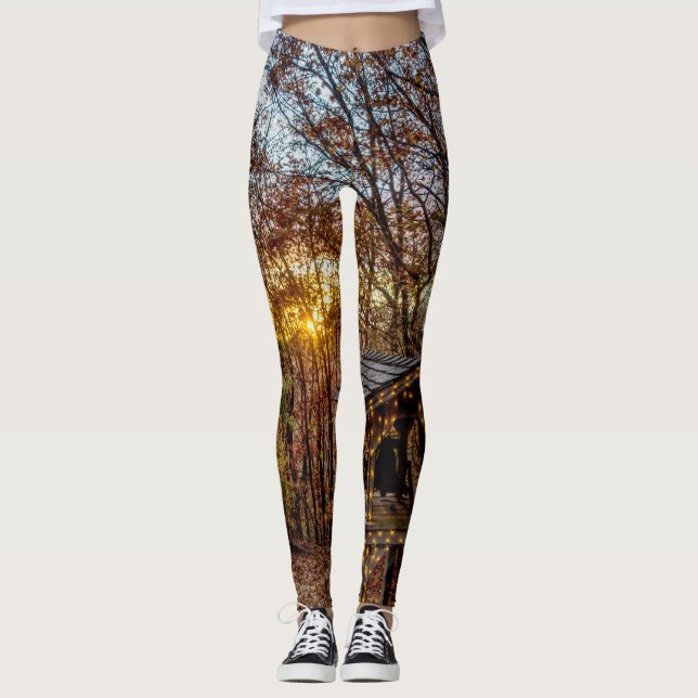 Leggings Bois d'automne (Devant)