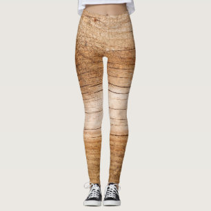 Leggings Bois de sapin naturel : surface texturée