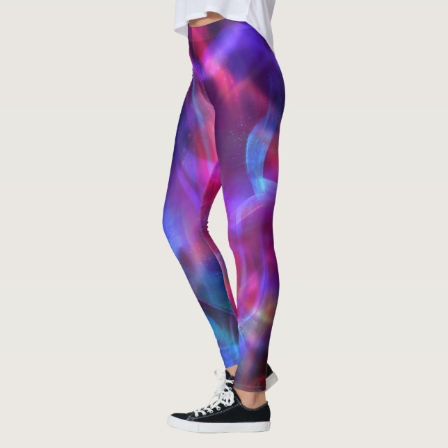 Leggings Bokeh Motif clair coloré (Gauche)