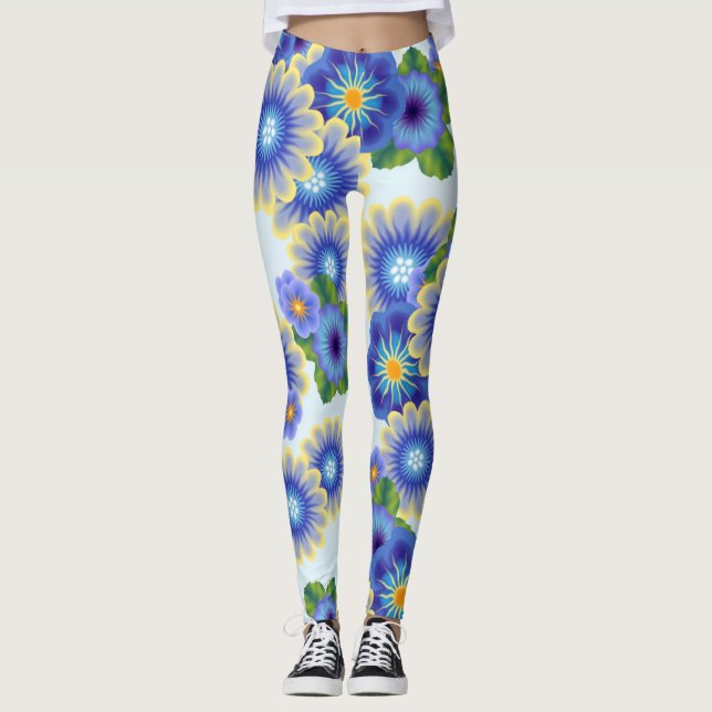 Leggings bombe à fleurs 7 (Devant)