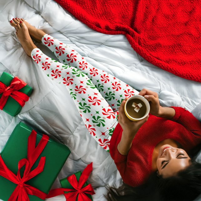 Leggings Bonbons à la menthe de Noël (Créateur téléchargé)