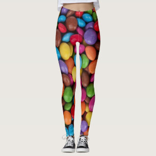 Leggings Bonbons colorés, Boutons de bonbons, Sucres, Nourr