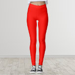 Leggings Bonbons Pomme rouge couleur solide<br><div class="desc">Bonbons Pomme rouge couleur solide</div>