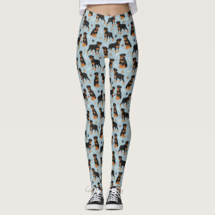 Leggings Bones et pattes de chien Rottweiler