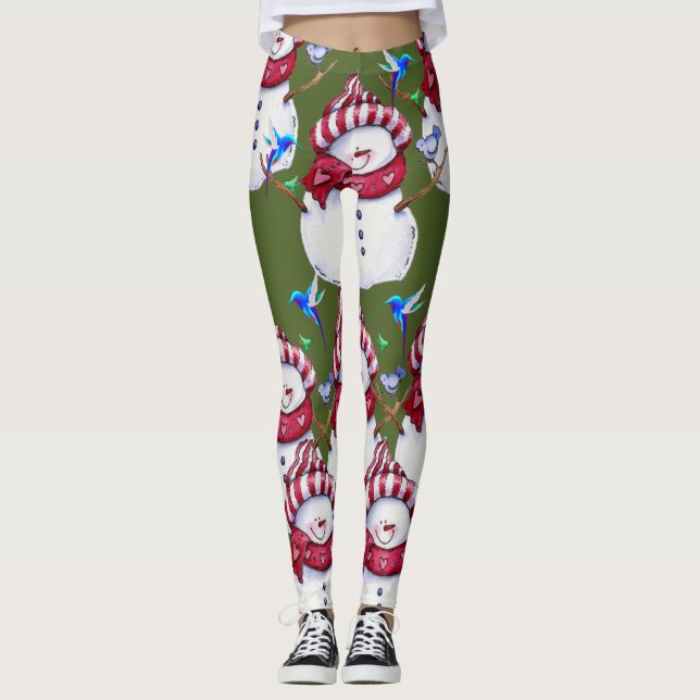 Leggings bonhomme de neige (Devant)