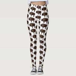 Leggings Bonne illustration de bison américain