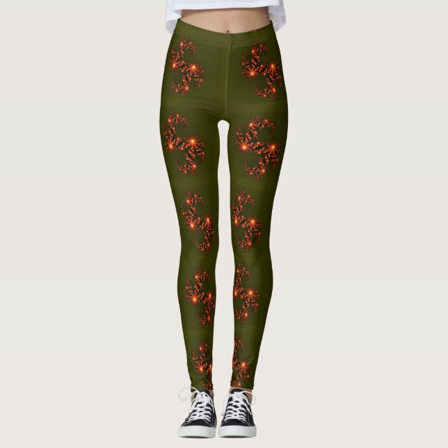 Leggings Bonne journée et meilleure nuit Olive Green (Devant)