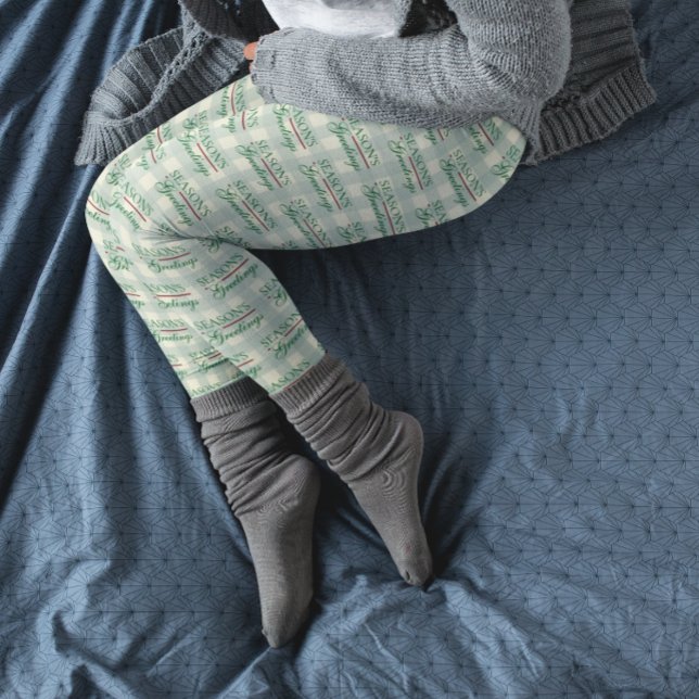 Leggings Bonnes Fêtes En vichy Noël (Créateur téléchargé)