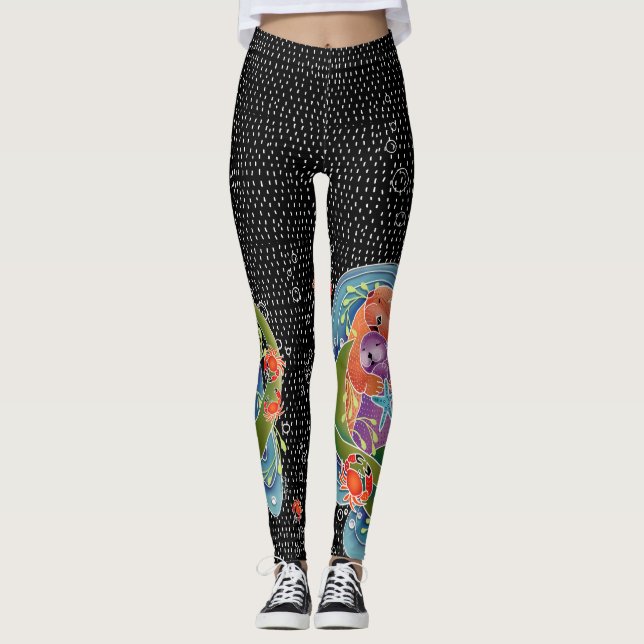 Leggings Bonnets BINDI Sea Otters...regarder le crabe sur l (Devant)