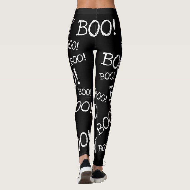 Leggings Boo ! Funny Halloween Ghost Boo Butt (Dos)