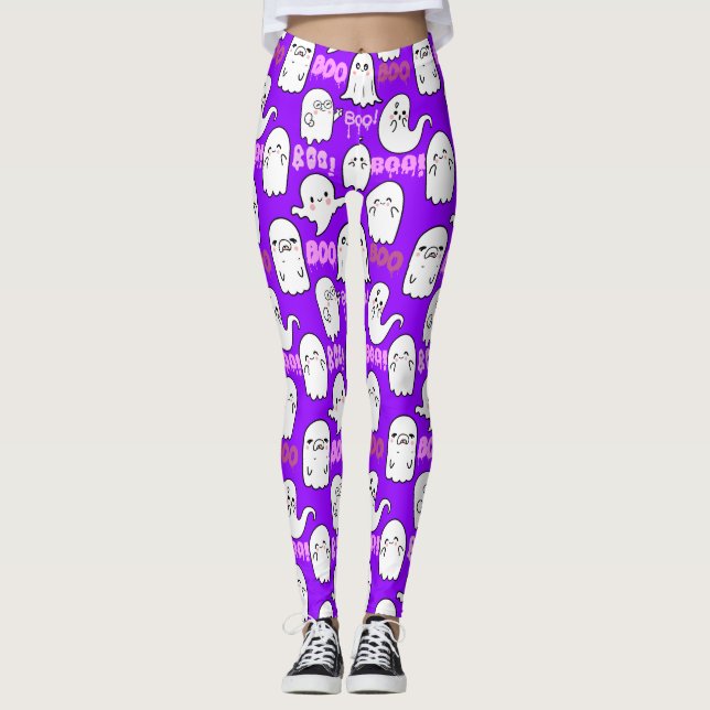 Leggings Boo, sensation fantomatique.b B Violet BG (Devant)