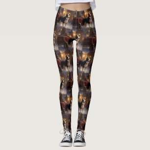 Leggings Border Collie Noël Saison Festive