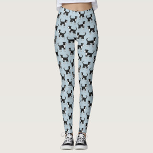 Leggings Bordure mignonne galloise Collie Cheep Chien Motif