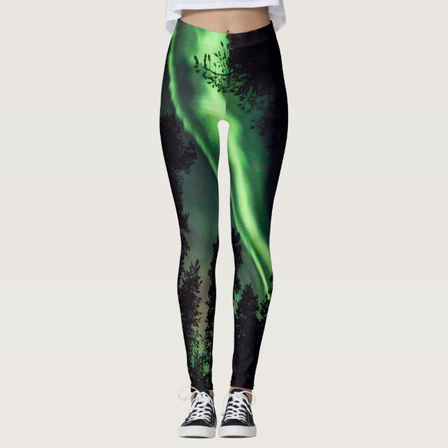 Leggings Borealis de l'aurore en Laponie finlandaise (Devant)