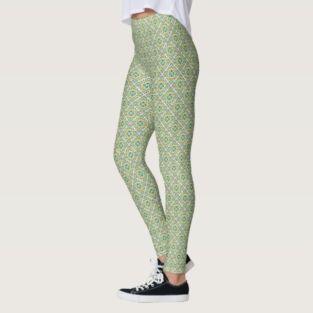 Leggings Botanical Pop - Olive (Gauche)