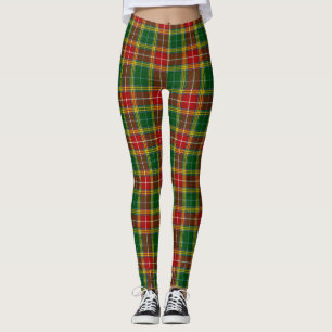 Leggings Bouchanan Tartan Jambes jaune, verte et rouge