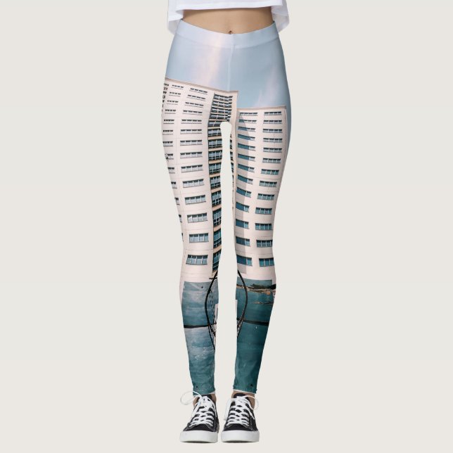 Leggings Boucle de basket-ball cool (Devant)