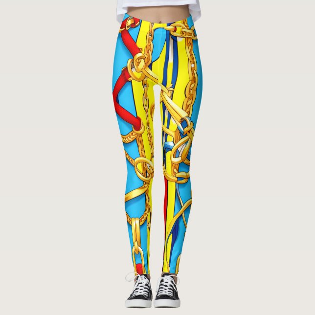 LEGGINGS BOUCLES, SANGLES ET CHAÎNES (Devant)