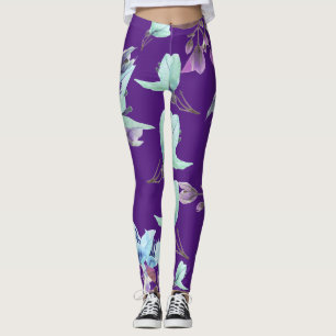 Leggings Bougainvilliers funky Plante Fleurs Imprimer Leggi