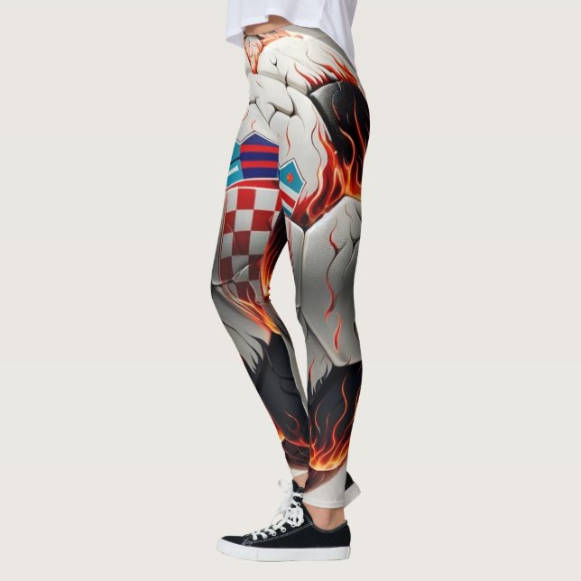 Leggings Boule de football croate fière (Gauche)