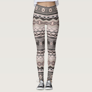 Leggings Bouledogue français - motif décoratif aux pastel