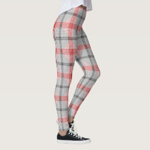 Leggings Boules ou trous noirs à rouges, carrés croisés