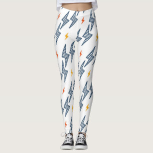 Leggings Boulons de foudre Doodle Flash transparent
