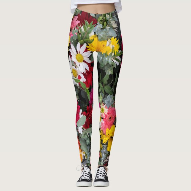 Leggings Bouquet de fleurs (Devant)