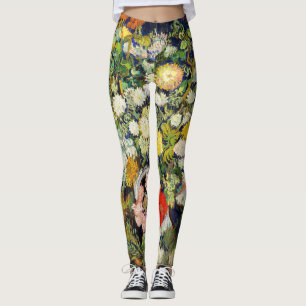 Leggings Bouquet de fleurs dans un vase de Vincent Van Gogh