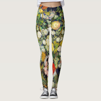 Leggings Bouquet de fleurs dans un vase par Vincent Van Gog