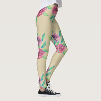 Leggings Bouquet de Roses Mêlées