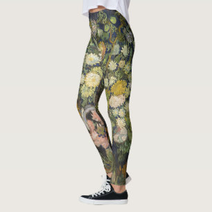 Leggings Bouquet Floral Impressionniste Vintage Van Gogh