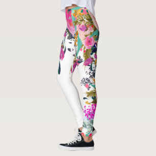 Leggings Bouquet PixDezines Floral Aquarelle/Printemps