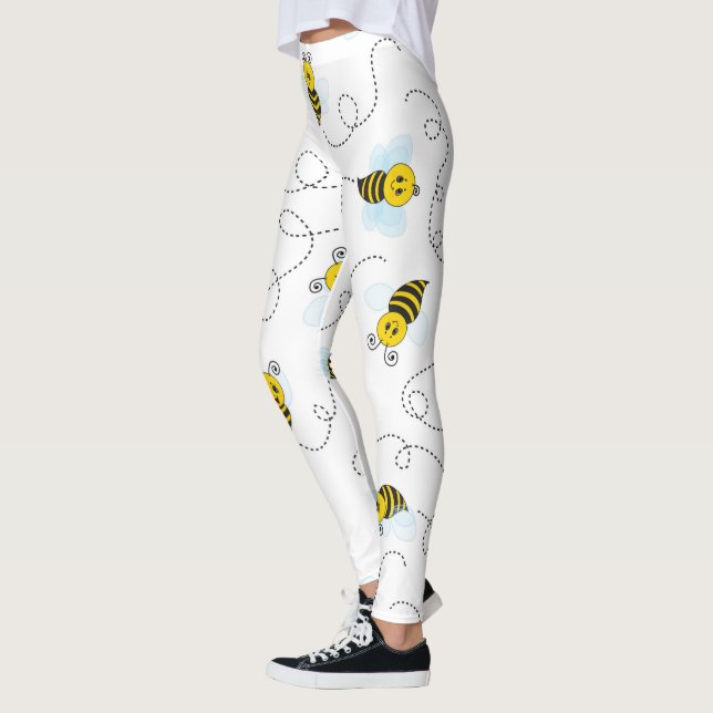 Leggings Bourdon Volant Jaune Noir Abeille Bourdon (Gauche)