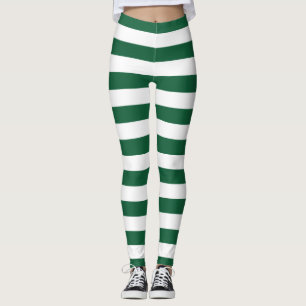 Leggings Bouteille vintage classique Vert & Blancs