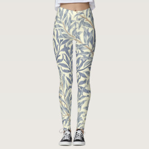 Leggings Bouton bleu saule (par William Morris)